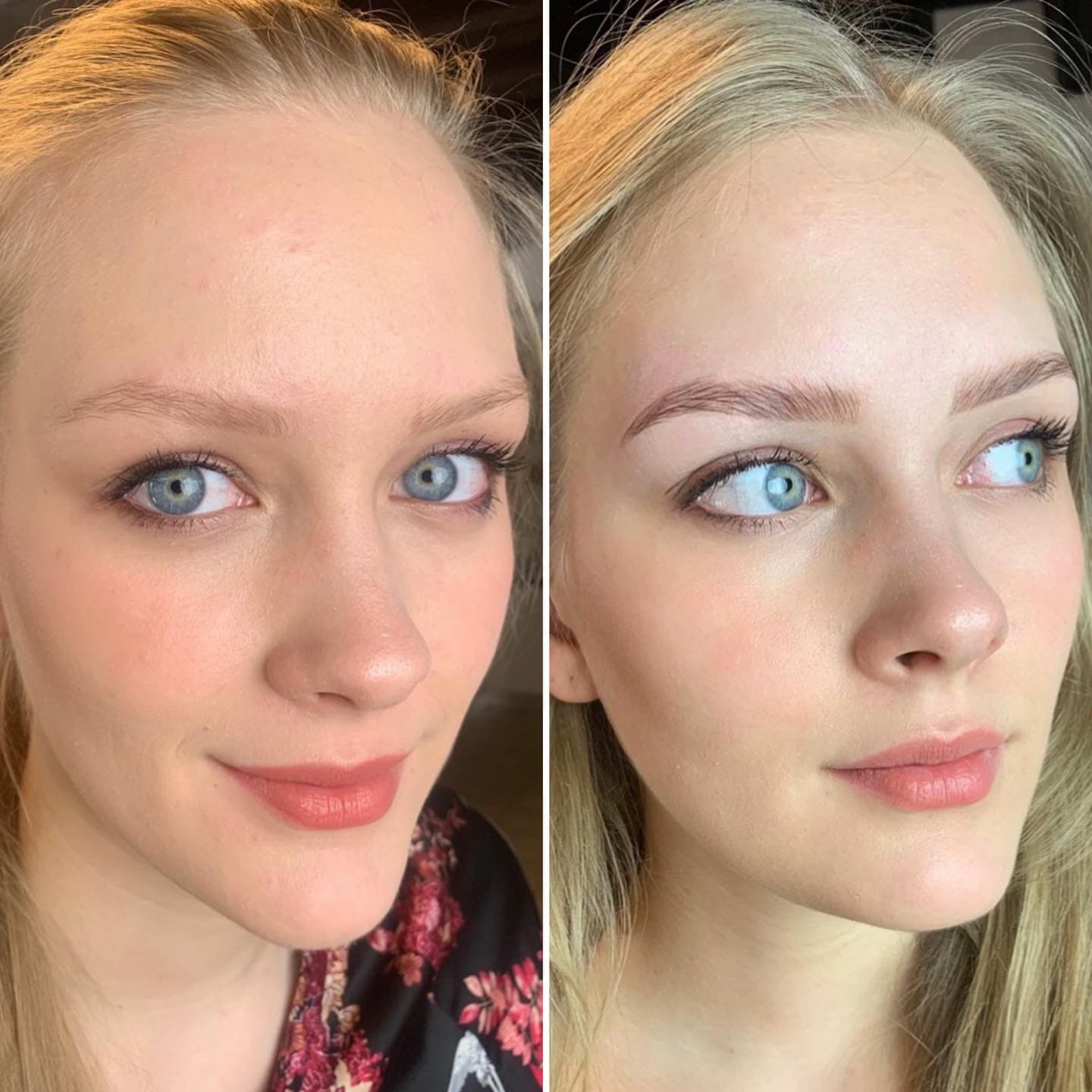 Instagram foto – úprava obočí